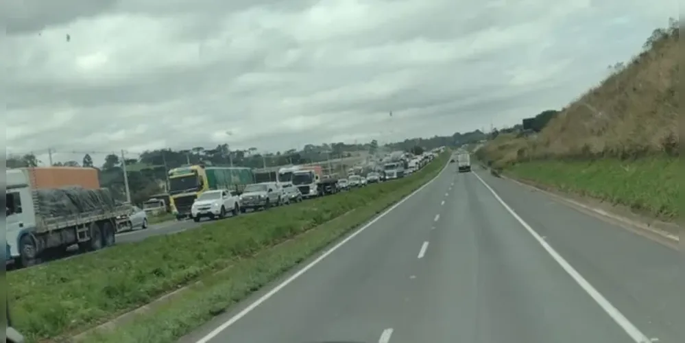 Fluxo foi complicado para quem seguia no sentido Interior