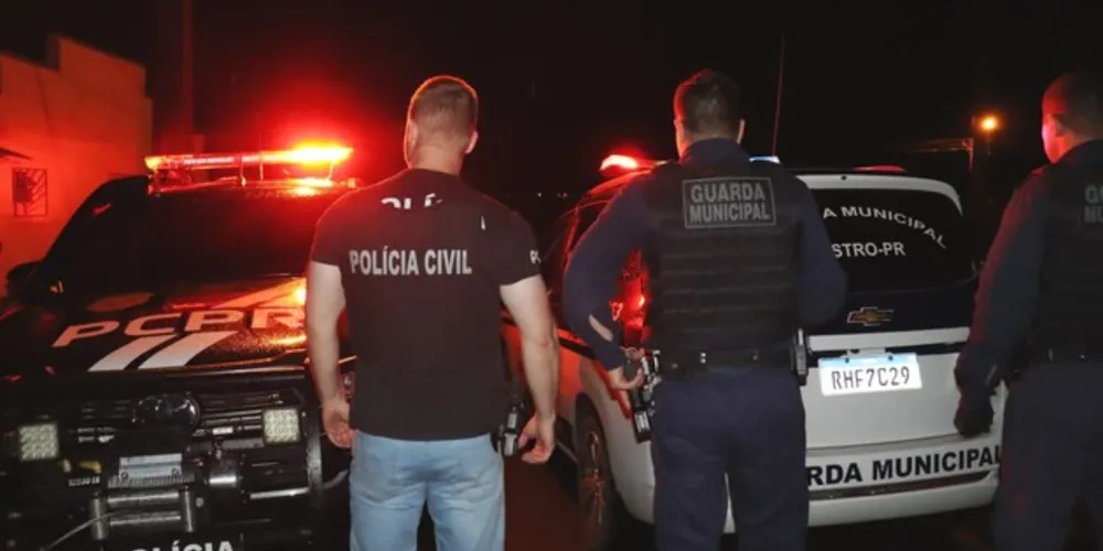 A Polícia Civil e a Guarda Municipal de Castro prenderam um homem de 43 anos que estava foragido