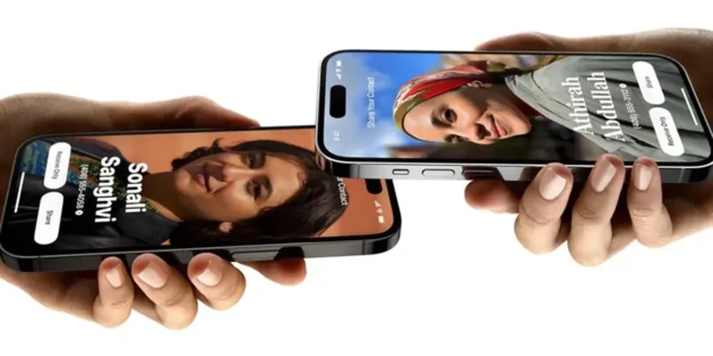 Namedrop, disponível no iOS 17, permite compartilhar número de telefone ou e-mail ao aproximar iPhones
