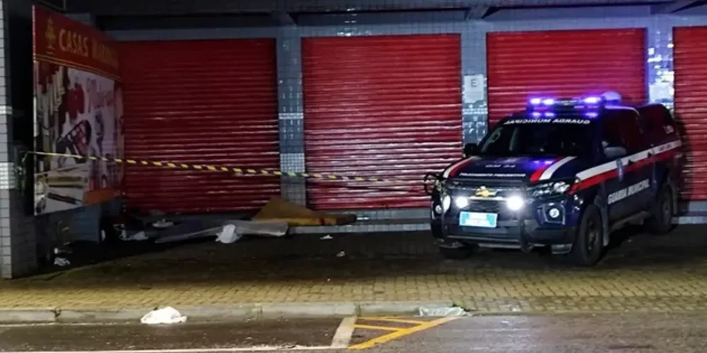 Os autores do crime não estavam mais no local