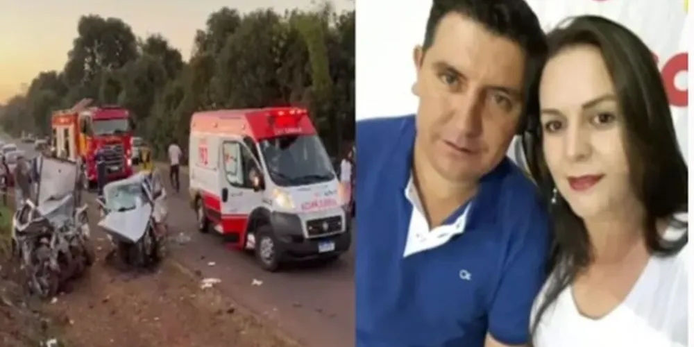 André Andreoli e Márcia Kurpel Andreoli morreram em um grave acidente