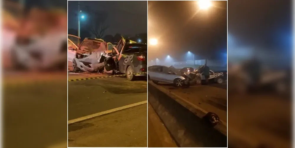 Acidente aconteceu na madrugada deste domingo (20)