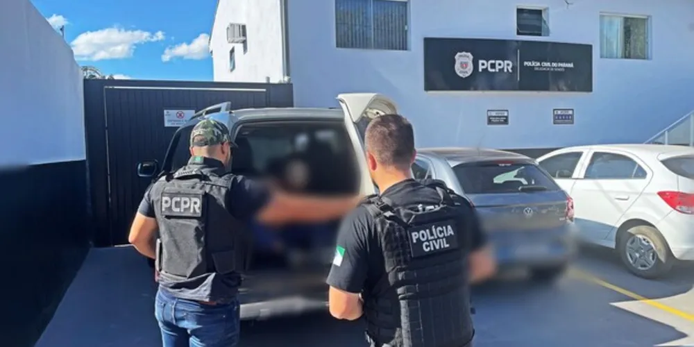 A equipe policial da Delegacia de Sengés se deslocou até uma mineradora localizada na área rural do município e deu cumprimento a um mandado de prisão