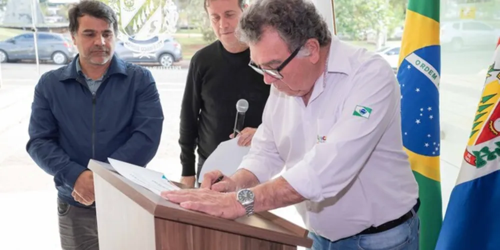 Prefeito Dr. Márcio Matos (PSD) assinou ordem de serviço nesta semana