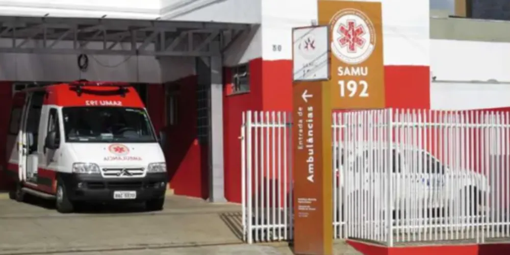 Homem invadiu a base do SAMU, localizada no Centro de Ponta Grossa