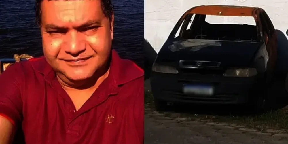 Carro de Mardem foi encontrado incendiado após o crime