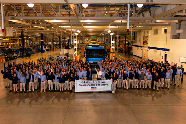 Montadora alcançou a marca de 30 mil caminhões produzidos no início desse segundo semestre.