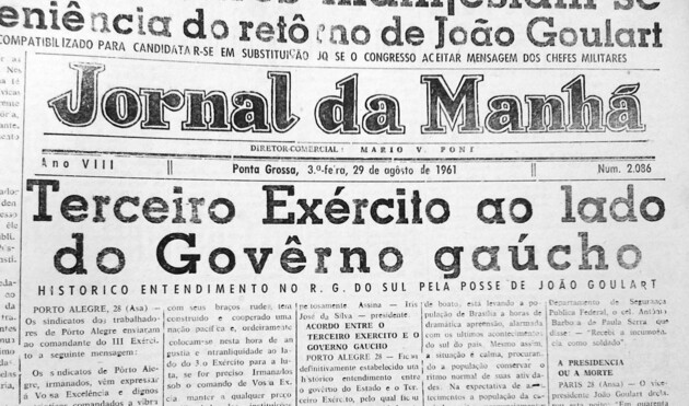 No dia 29 de agosto de 1961 o JM publicou em sua primeira página uma matéria a respeito da Rede da Legalidade e do apoio do Exército gaúcho ao movimento liderado por Leonel Brizola