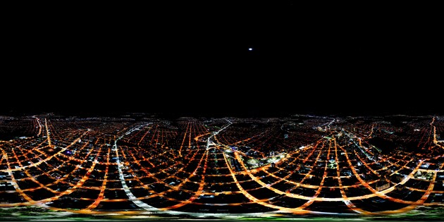 Foto em 360º do município de Ponta Grossa