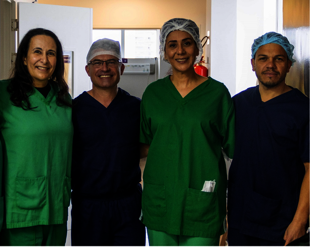 A equipe  contou com a médica Magaly Arrais, que faz parte do Hospital do Coração