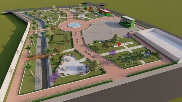 Parque da Família terá pista de caminhada, playground, academia ao ar livre, palco para a realização de shows e várias outras estruturas