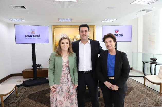 Reunião nesta quarta-feira (5) deputada federal e secretária de Estado da Mulher, Igualdade Racial e Pessoa Idosa, Leandre Dal Ponte