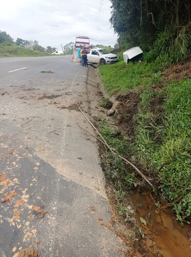 Acidente na PR-160, em Telêmaco Borba, aconteceu nesta sexta-feira (08)