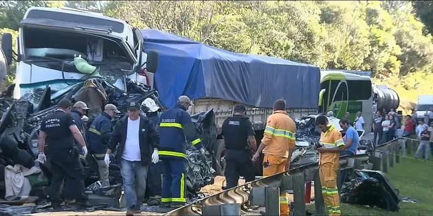 O acidente foi em Balsa Nova, na Região Metropolitana de Curitiba (RMC), em um trecho que, na época, estava em obra
