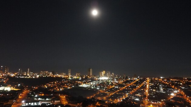 No ano do bicentenário, POnta Grossa é contemplada pela beleza da superlua