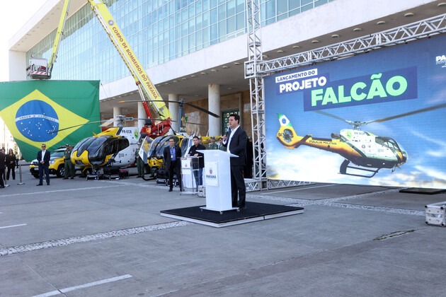 Governador Carlos Massa Ratinho Junior lançou o Projeto Falcão