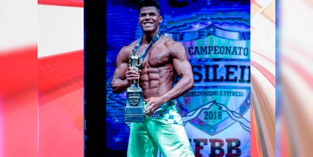 Eustácio foi campeão nacional na categoria Men’s Physique Júnior, em 2018