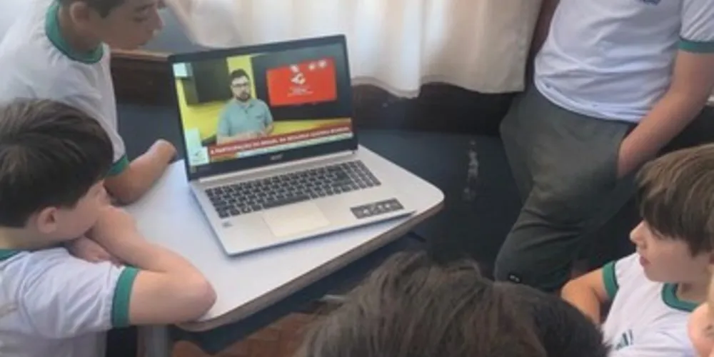 Videoaula foi um dos recursos que basearam trabalho em sala de aula