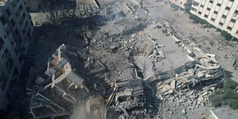 O consumo de água está 92% menor do que no período pré-hostilidades