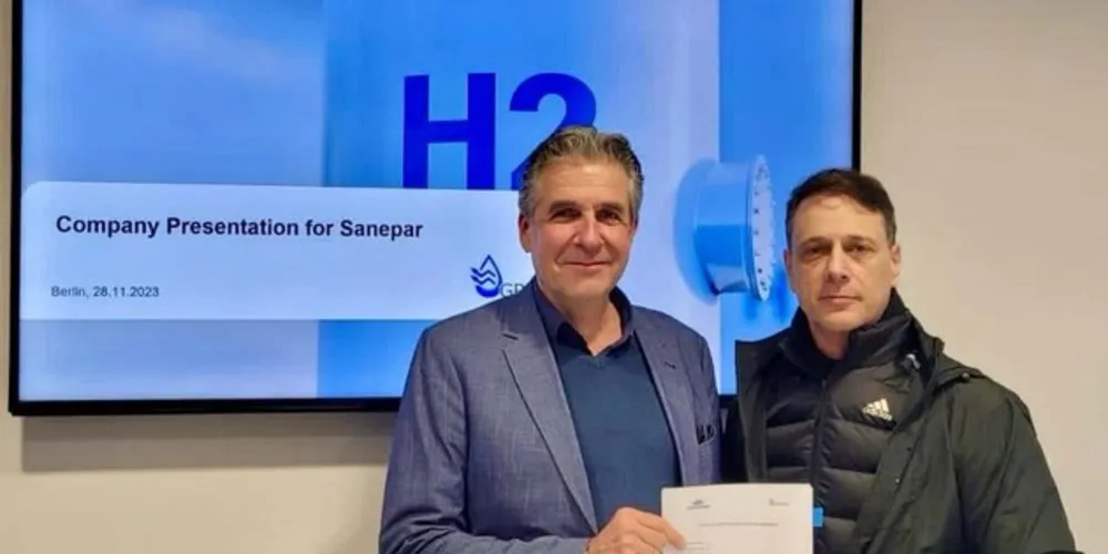 Sanepar pode ter segunda planta do mundo de hidrogênio renovável em parceria com empresa alemã