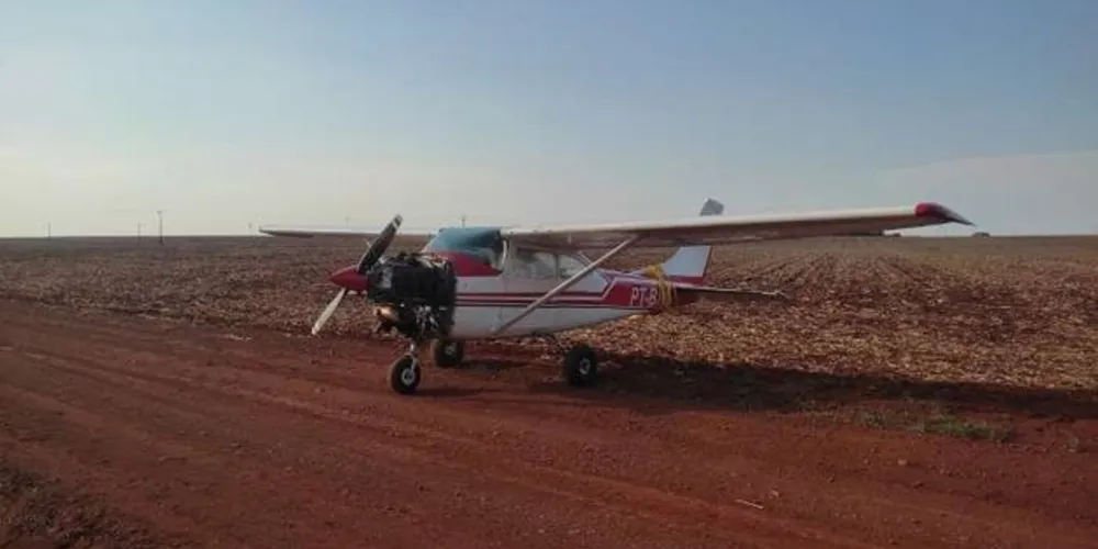 PM fez buscas no interior do avião, um Cessna, mas não encontrou nada ilícito