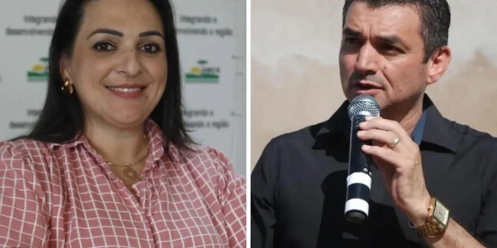 À esquerda Elisangela Pedroso e à direita Edimar Santos