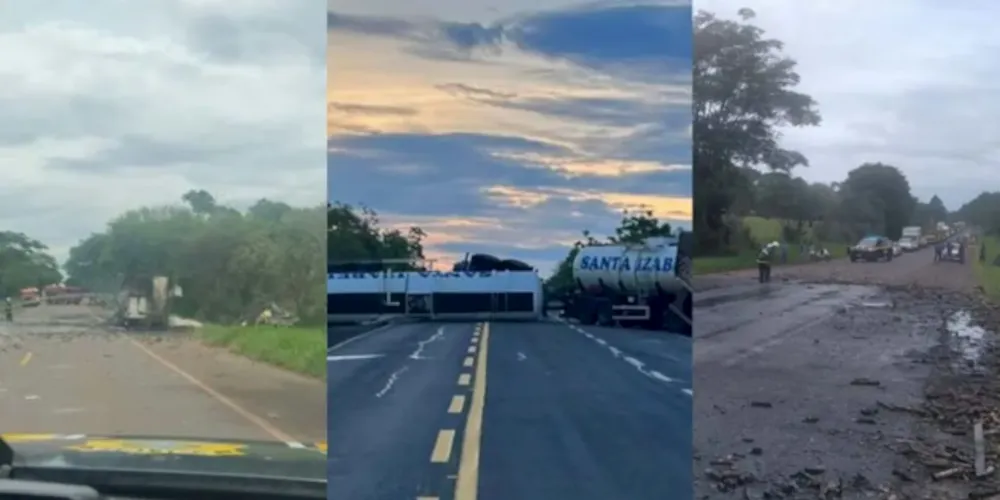 Colisão aconteceu entre Paranavaí e Nova Londrina, no noroeste do Estado