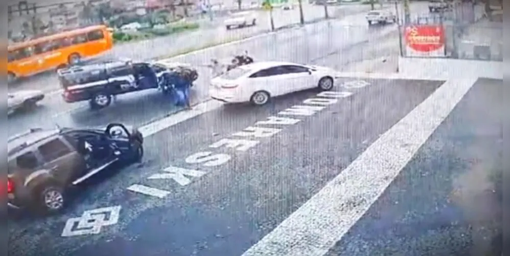 Agentes de segurança estavam transitando pelo local na hora do crime