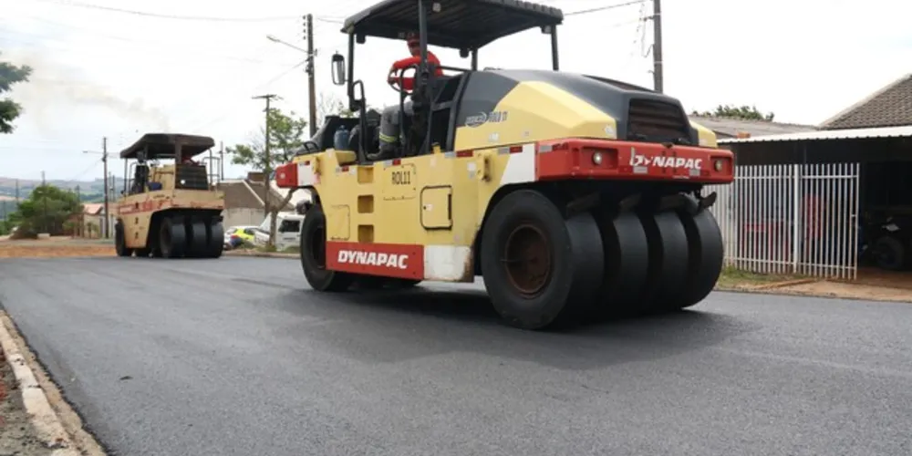 Ao todo, onze ruas serão contempladas nesta fase do Asfalto Novo PG