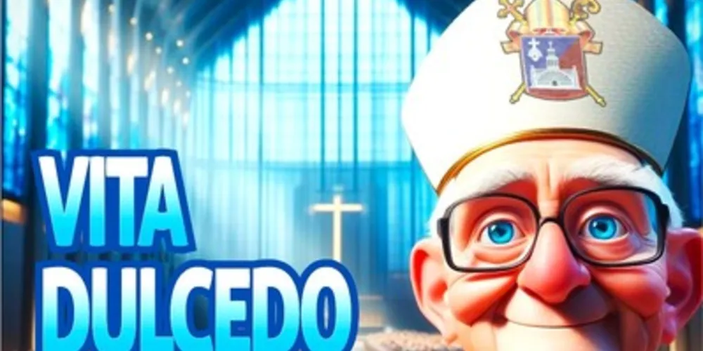 Bispo Dom Sergio 'virou' um personagem de desenho