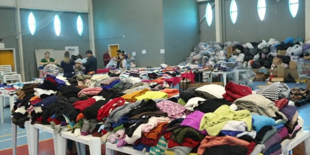 A Central de Arrecadação de Donativos funciona das 9h às 17h até o próximo sábado (11)