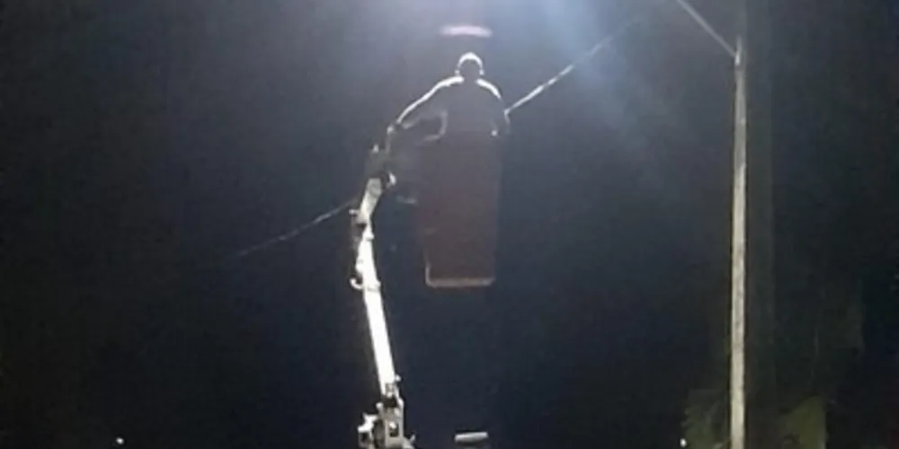 Cândido de Abreu investe na iluminação da área rural