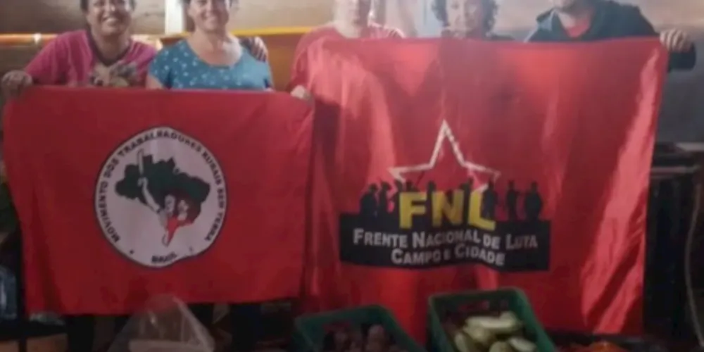 As famílias da ocupação recebem com alegria esse gesto de solidariedade do MST