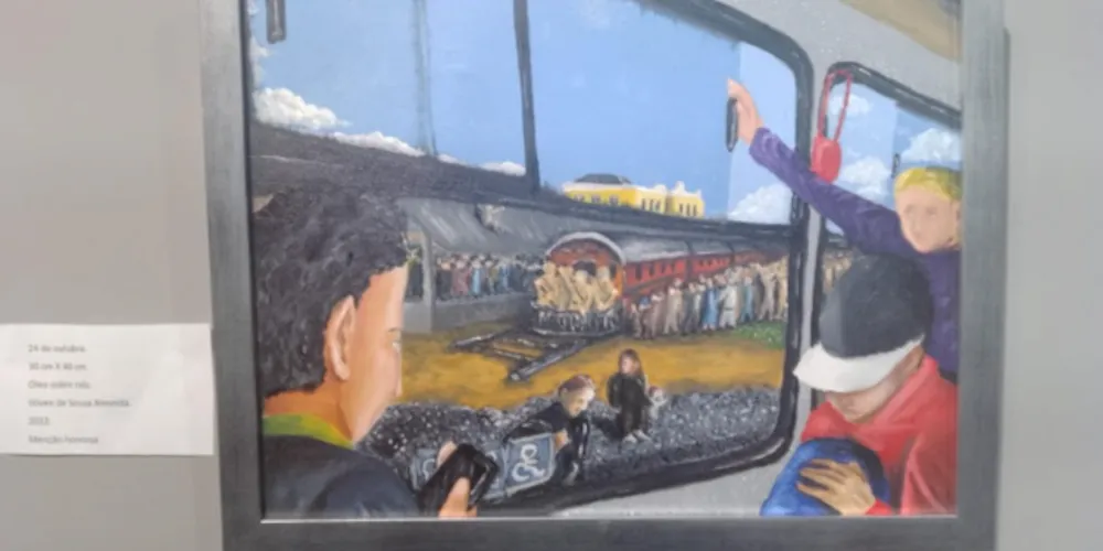 Também no Ponto Azul, continua a exposição ‘Salão 200 anos’