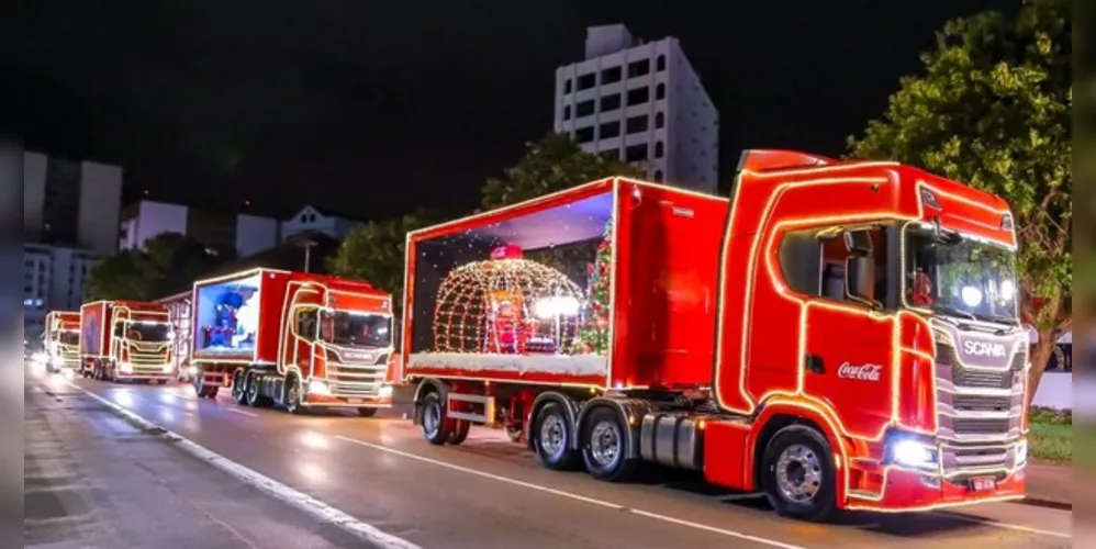 Veículos terão a presença do Papai e da Mamãe Noel