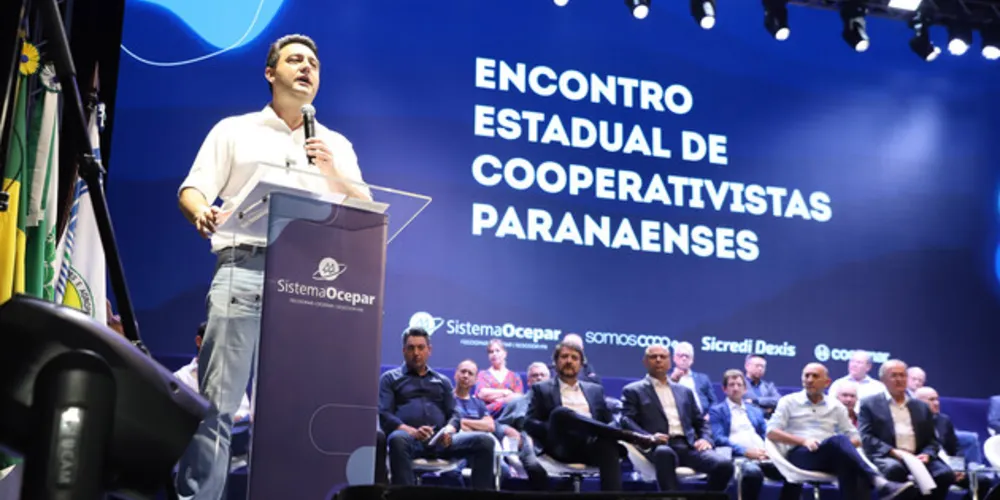 Governador do Estado, Ratinho Junior, comemorou os números das cooperativas