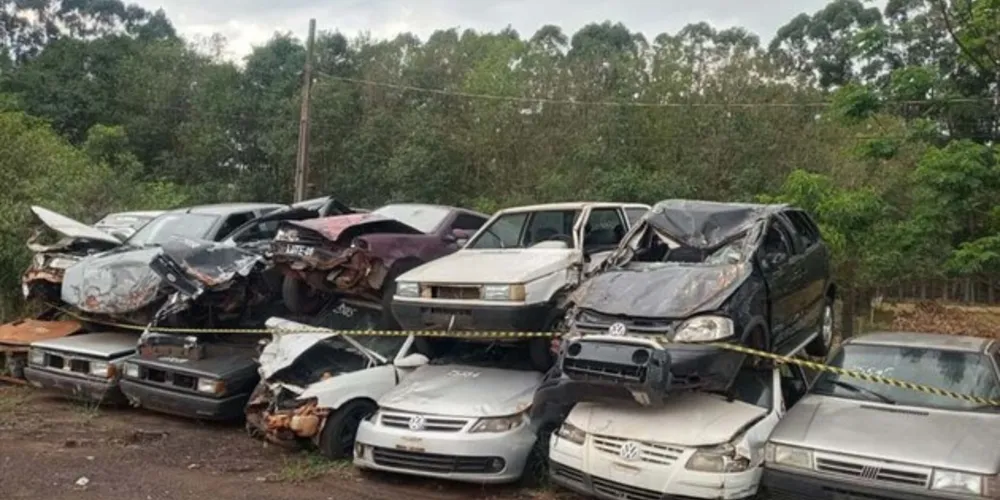 Lotes podem ser adquiridas por empresas do ramo de desmontagem de veículos