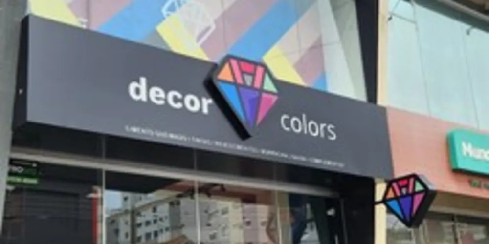 Mais nova loja da Decor Colors está localizada na rua Doutor Paula Xavier