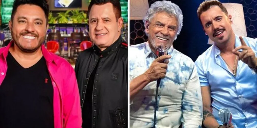 Bruno e Marrone; e Matogrosso e Mathias estarão em Piraí do Sul