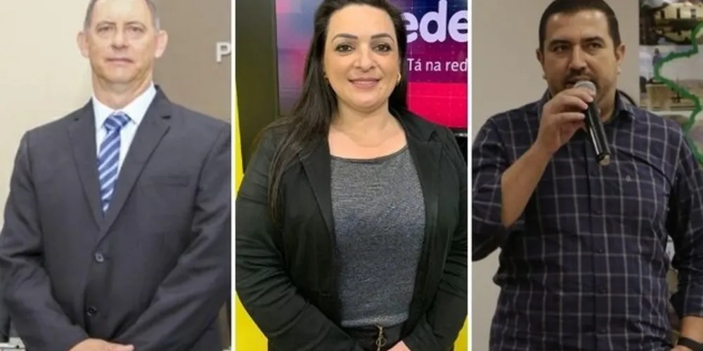 Prefeitos de Porto Amazonas, Elias da Costa; de Carambeí, Elisangela Pedroso; e de São João do Triunfo, Abimael do Valle