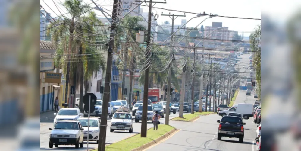 Avenida Ernesto Vilela é uma das principais vias de Ponta Grossa