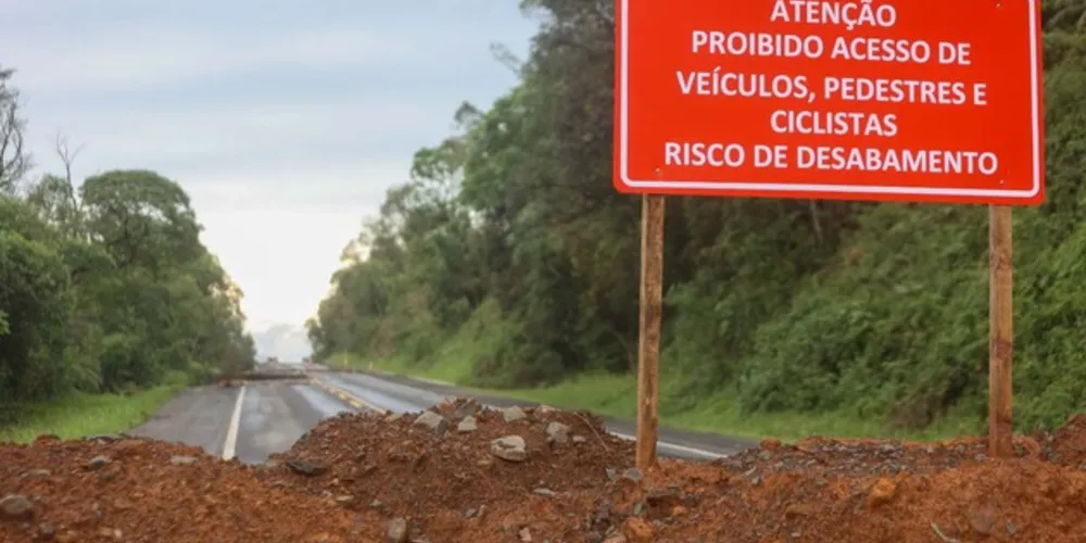 Trechos estão com sinalização de emergência e os mais críticos já em obras.
