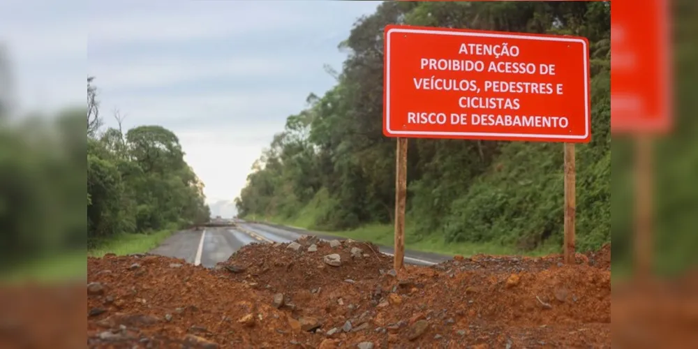 Trechos estão com sinalização de emergência e os mais críticos já em obras.