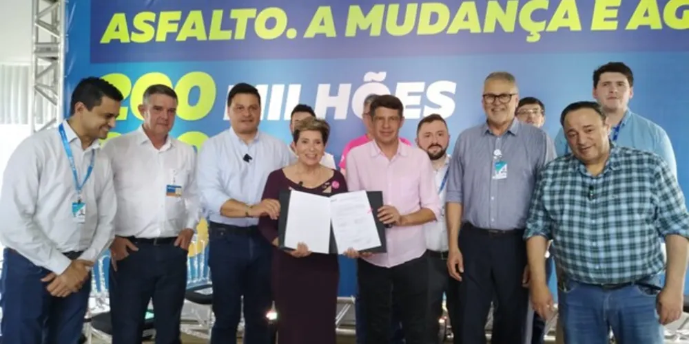 A Finisa garantiu R$ 200 milhões em recursos para o projeto Asfalto Novo PG