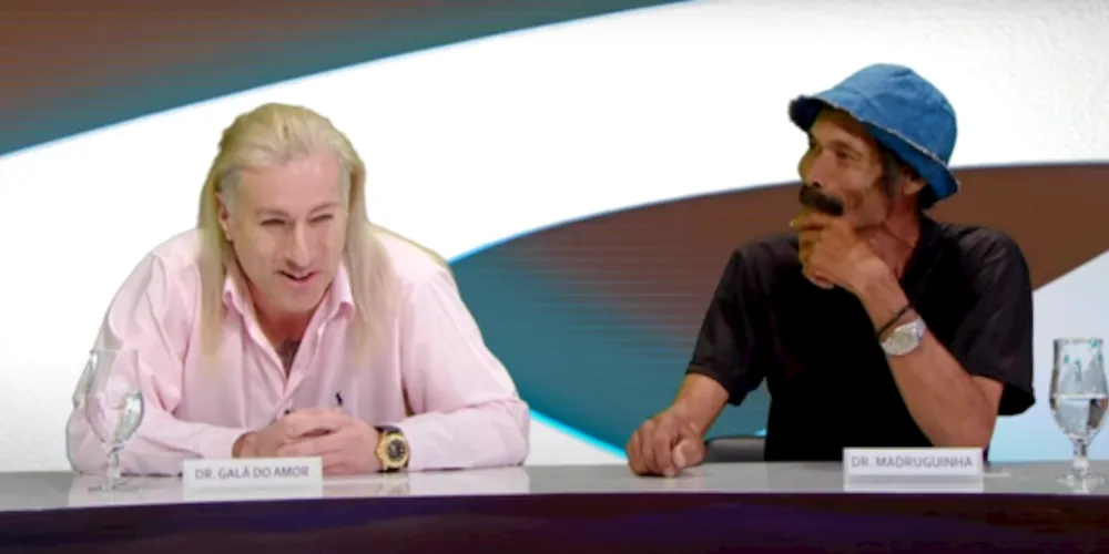 À esquerda o Galã do Amor, influencer de Ponta Grossa