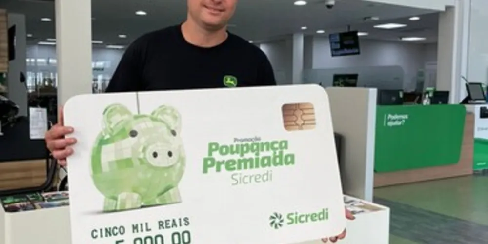 Para participar dos sorteios, é necessário ter ou abrir uma poupança no Sicredi