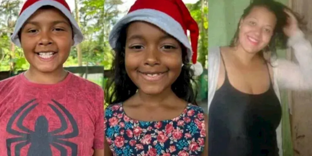 Bryan, Brenda e Janaína Teixeira são as vítimas do trágico incêndio