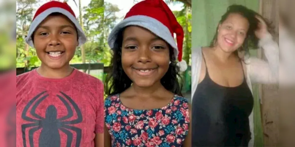 Bryan, Brenda e Janaína Teixeira são as vítimas do trágico incêndio