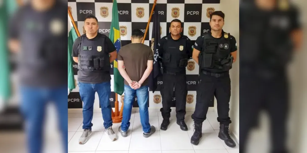 Suspeito foi preso por agentes de segurança nesta quinta-feira (9)