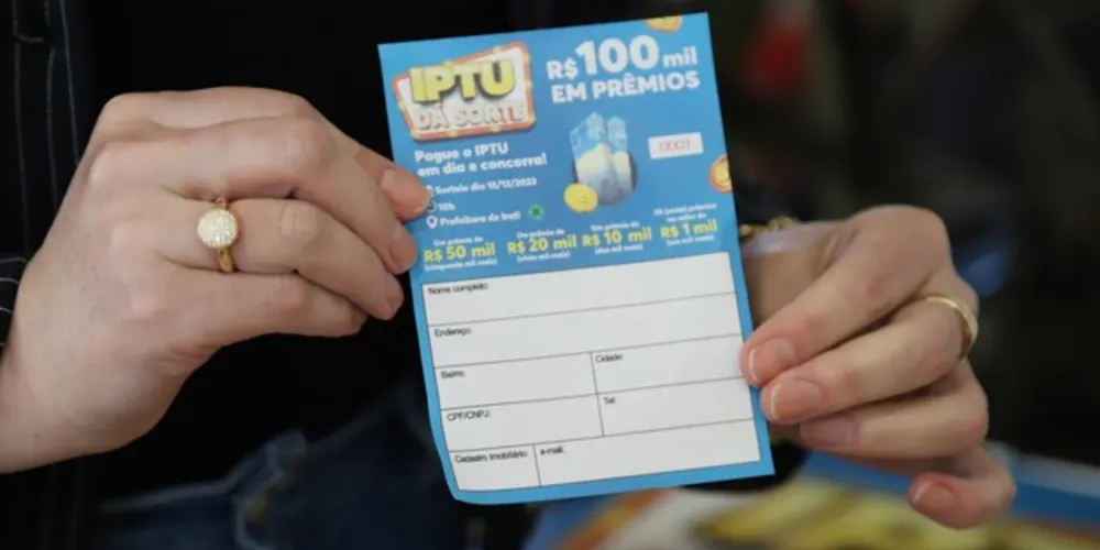 O Departamento de Tributação da Prefeitura de Irati atenderá nos próximos sábados, 02 de dezembro e 10 de dezembro, das 8h às 17h, para retirada de cupom do IPTU dá Sorte